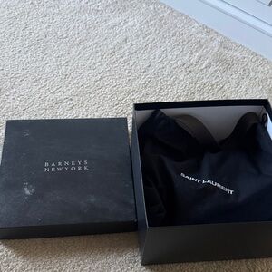 Saint Laurent Black Dust Bag with Barneys New York Box